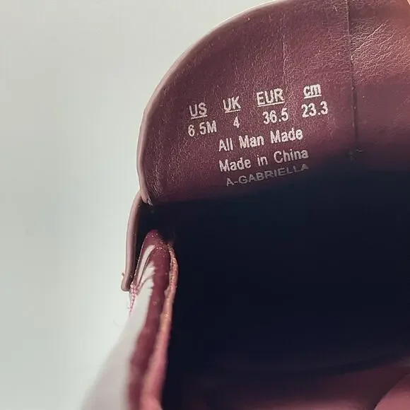 SARTO By Franco Sarto Burgundy and Cream Loafers - Picture 5 of 14